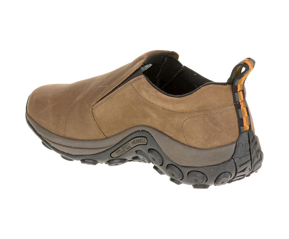 Zapatos De Seguridad Hombre - Merrell Jungle Moc Nubuck Wide Width - Marrones - ZBRG-80314